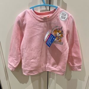 Paw patrol 3t Pink Kids Sweatshirt with Unicorn Print